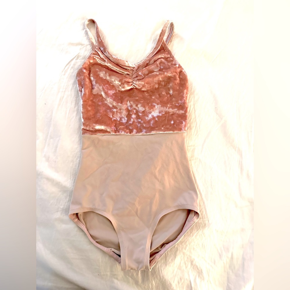 Ainsliewear Girls Liberty Leotard with Crushed Velvet- XLT